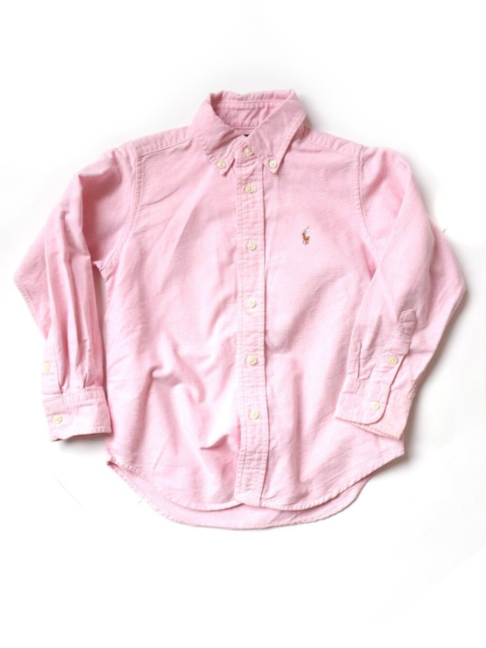 Pre-loved Polo Ralph Lauren Kids Pink Oxford Shirt / 4Y